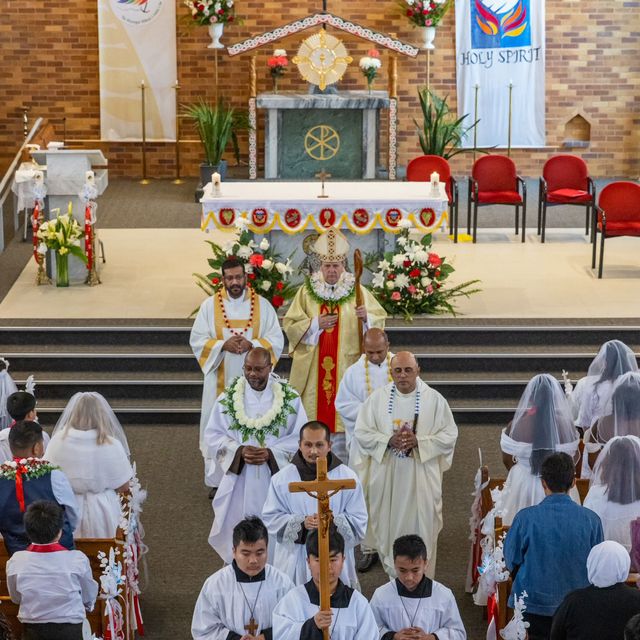 Procession into Mass
