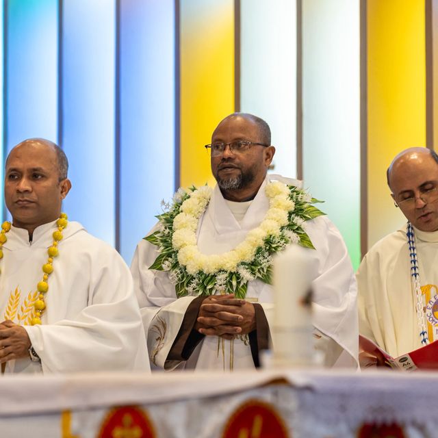 Concelebrating Mass