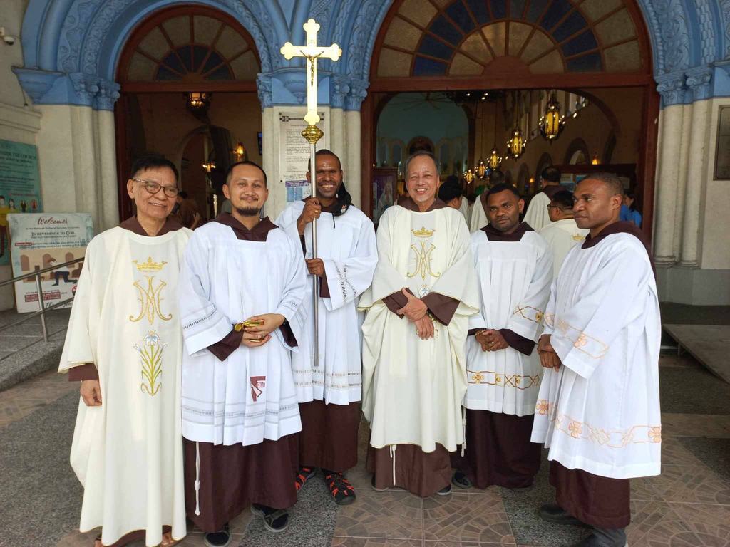 Vested for a feast day
