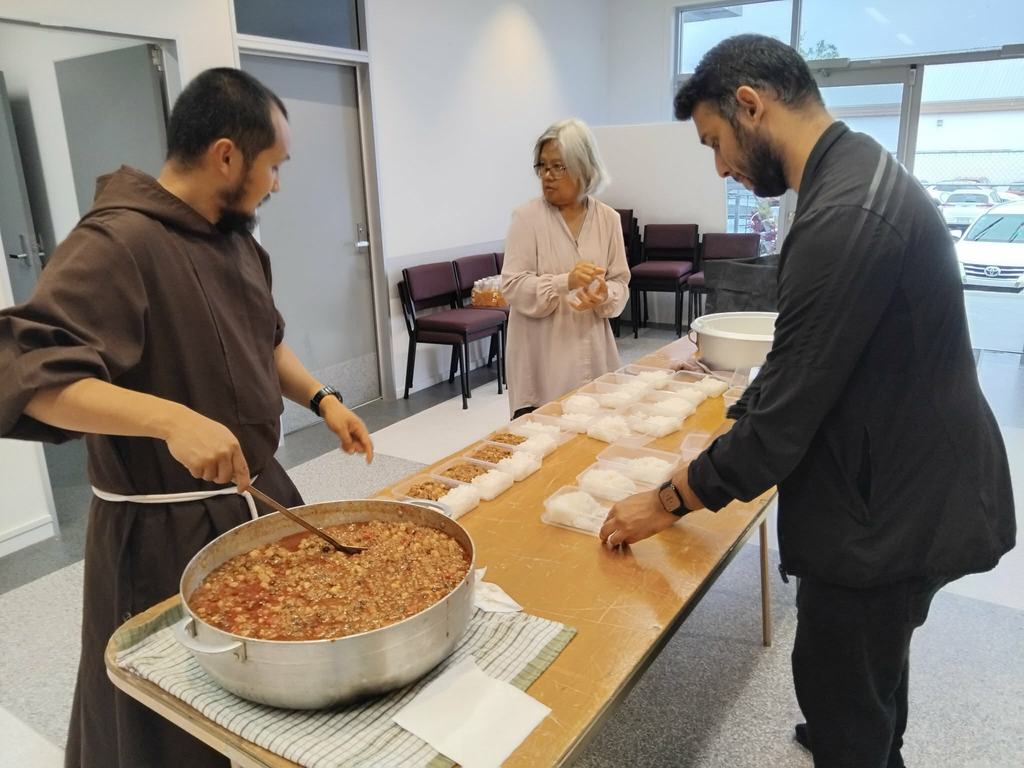 Serving a shared meal