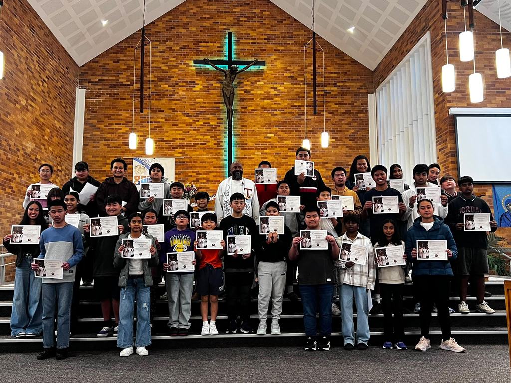 Young people at a parish event
